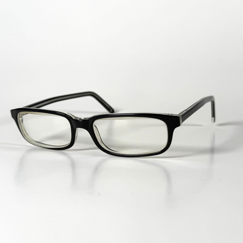 Unbranded SR‎ 908 Eyeglasses Frame Only 51-16-140 Black/Crystal Full Rim